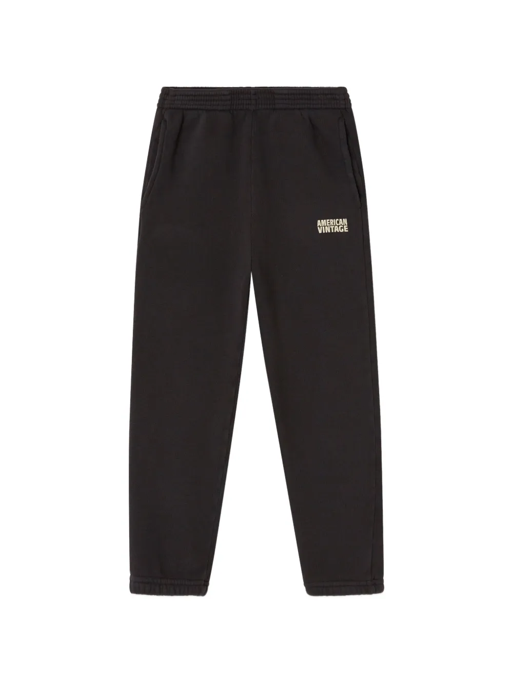American Vintage Kids Izubird logo-print track pants - Grigio
