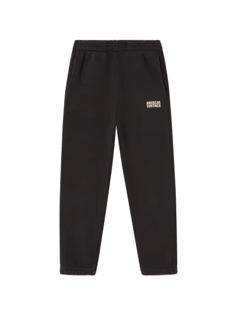 American Vintage Kids Izubird logo-print track pants