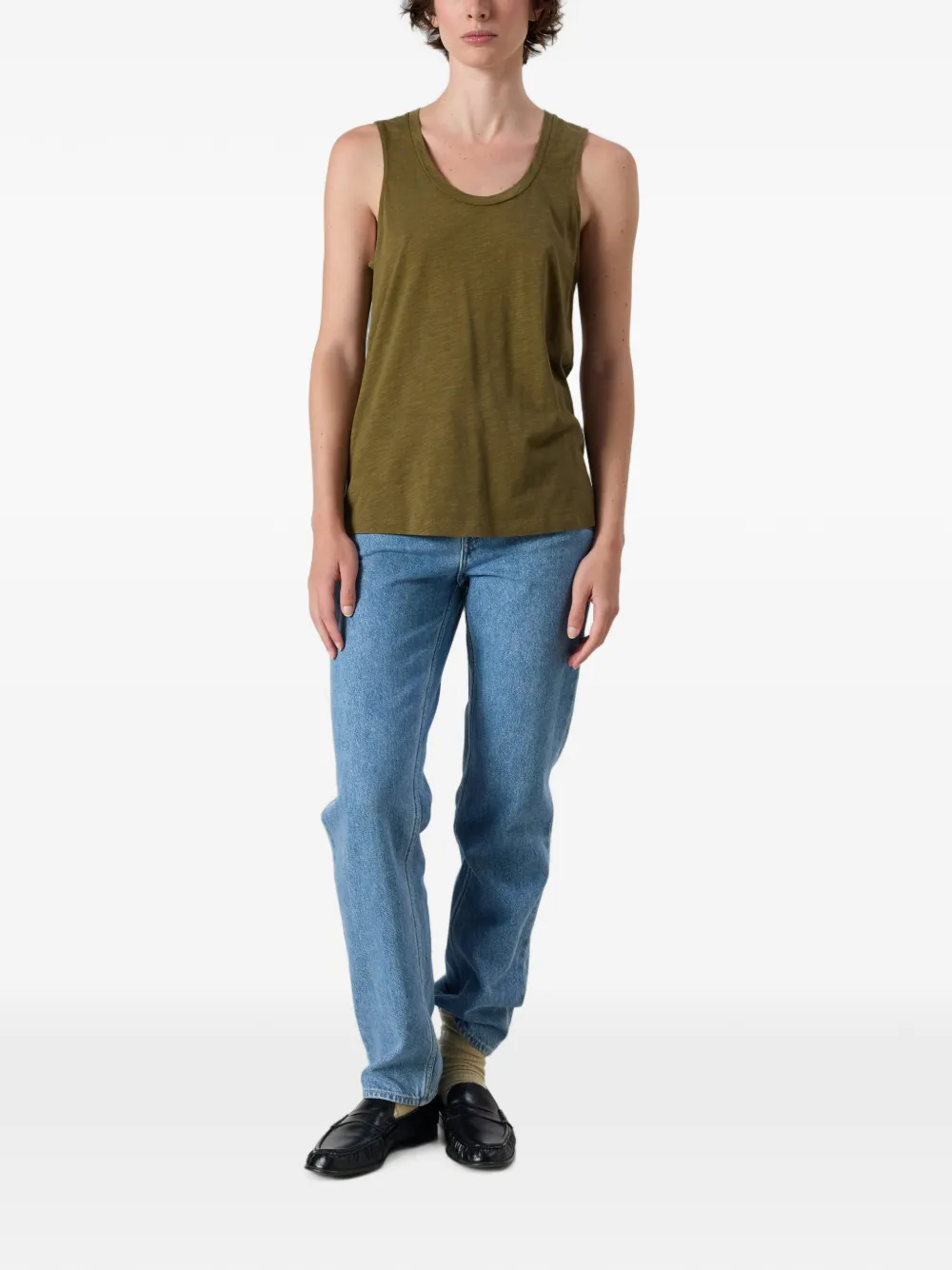 American Vintage Jacksonville jersey tanktop Groen