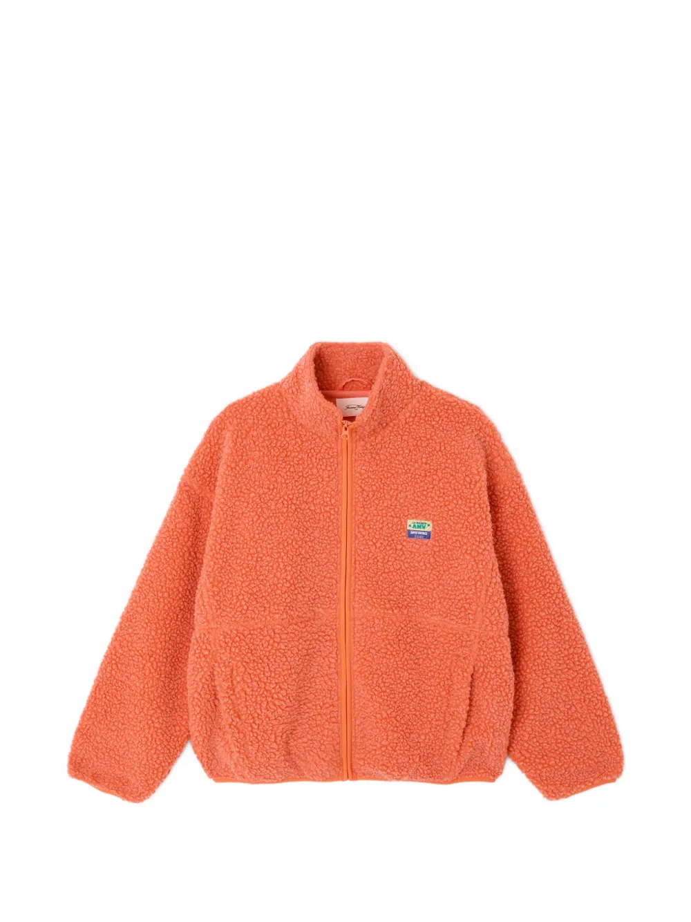 American Vintage Hoktown shearling-effect jacket - Orange