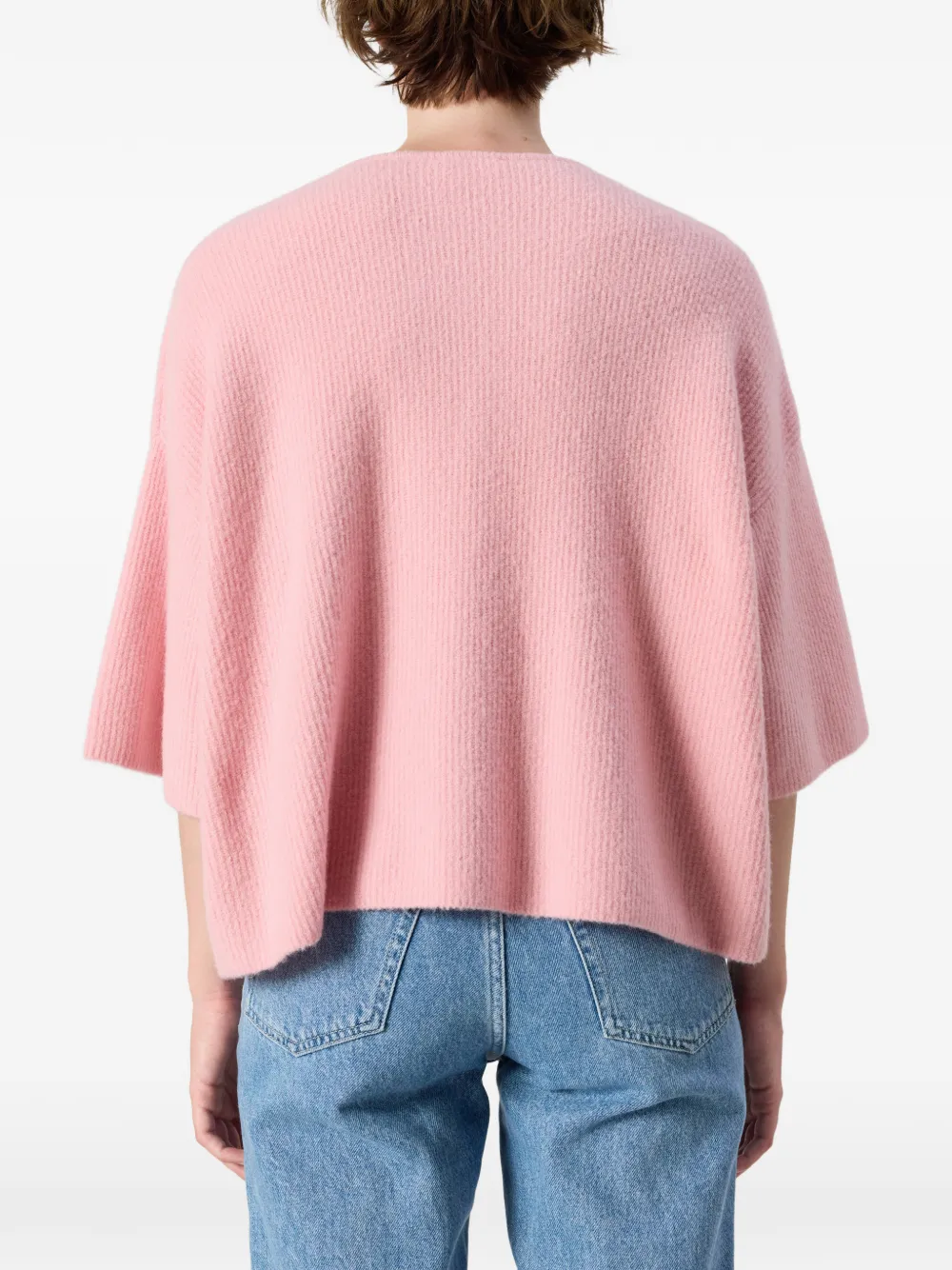 American Vintage Damsville trui met korte mouwen Roze
