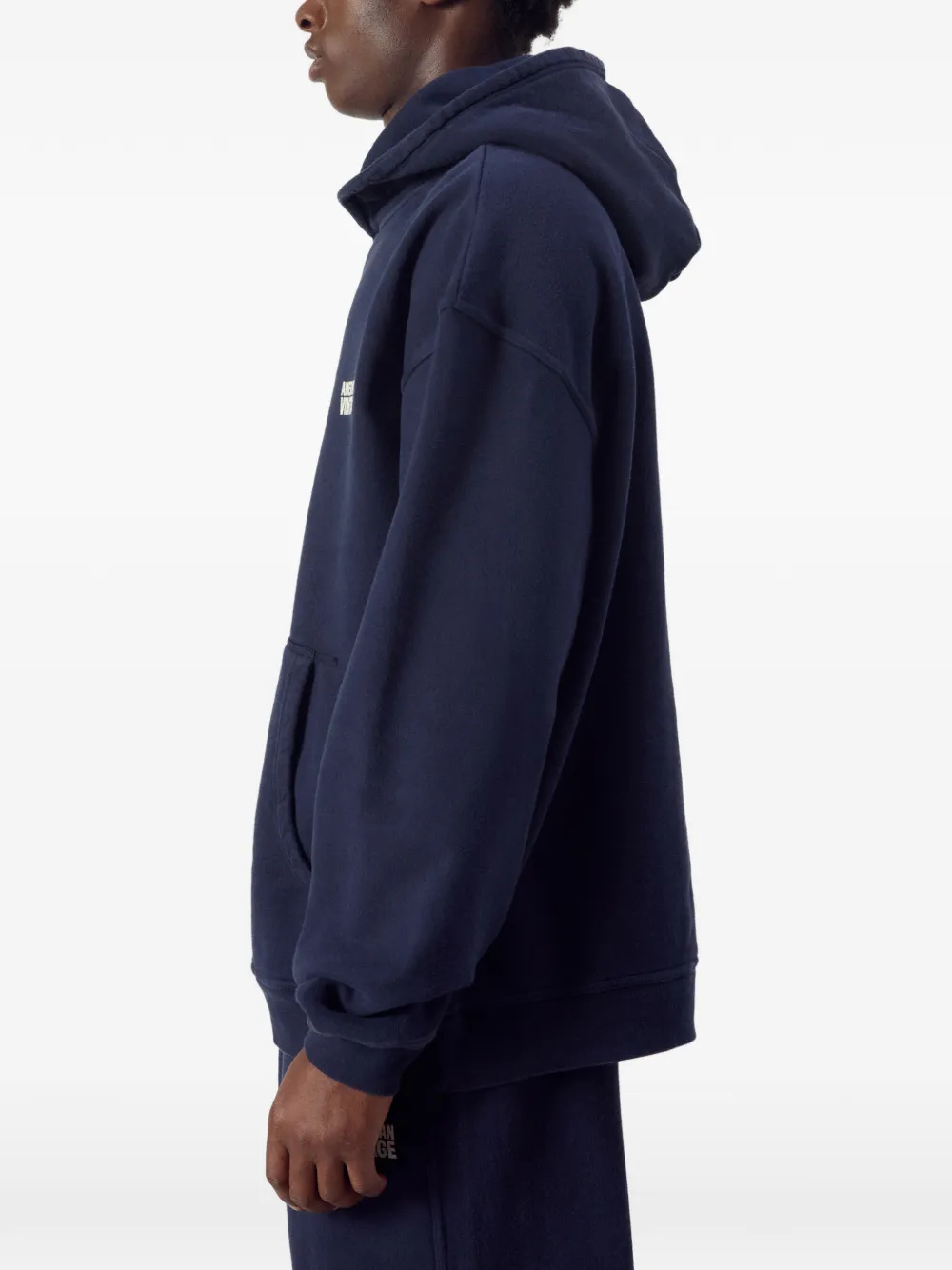 American Vintage Plizzy hoodie met logoprint Blauw