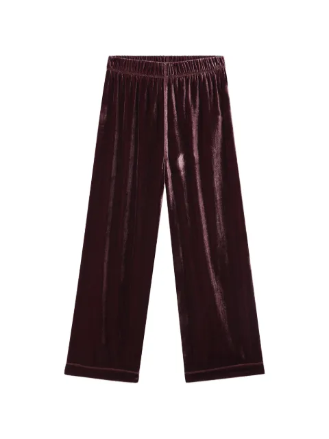 American Vintage Ankaz velvet-finish palazzo pants