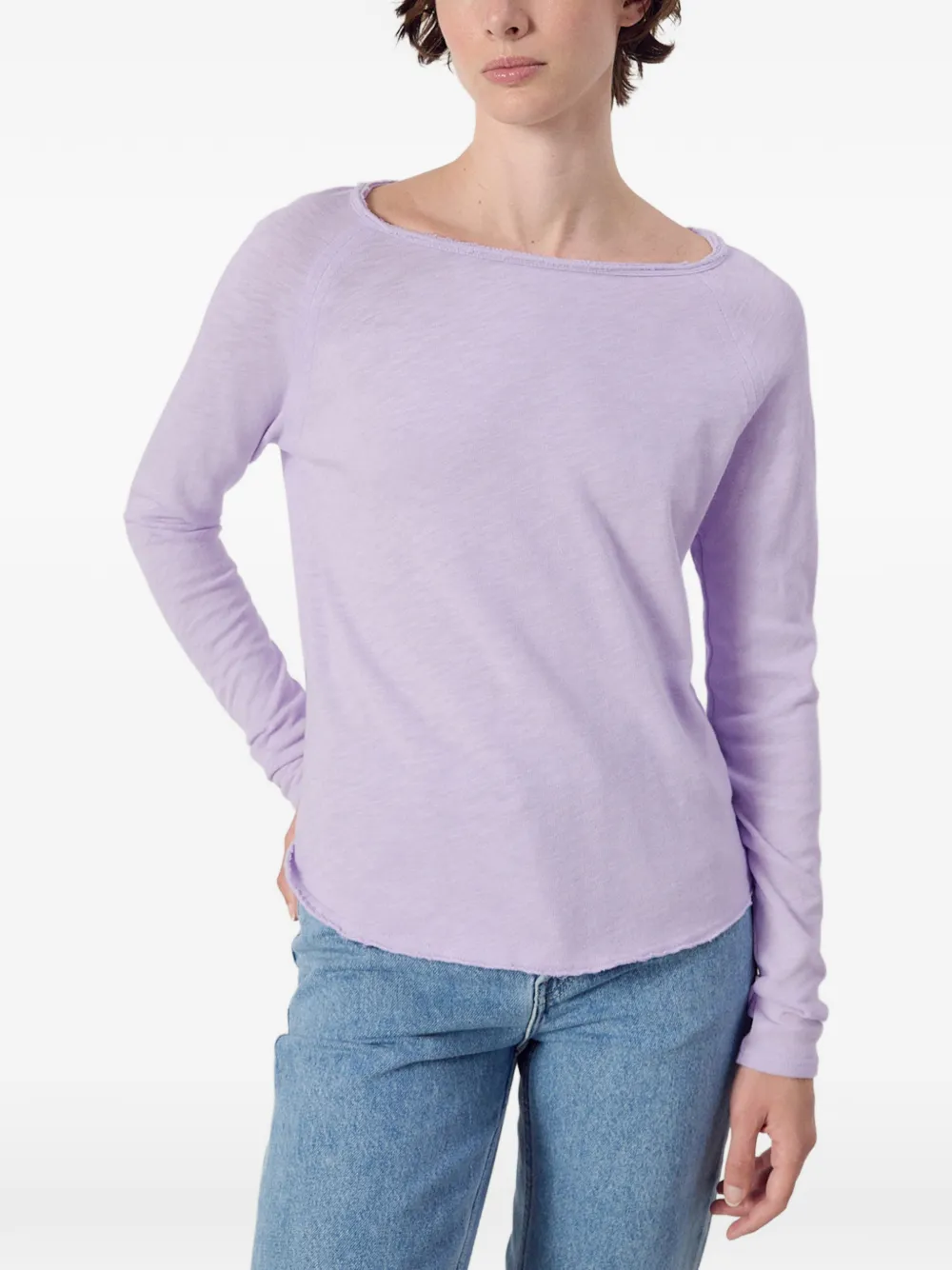 American Vintage Sonoma T-shirt met lange mouwen Paars
