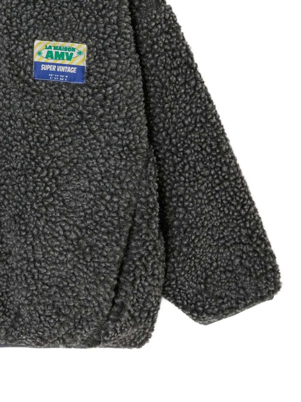 American Vintage Kids Hoktown sweater met lammy-effect Grijs