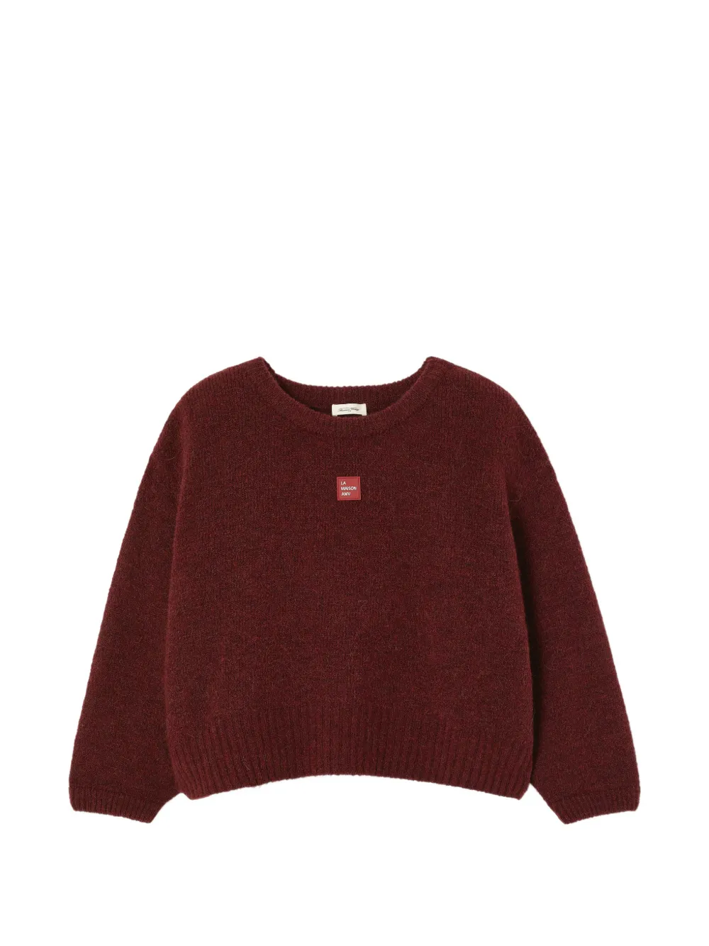 American Vintage Maglione East con scollo a barca - Rosso