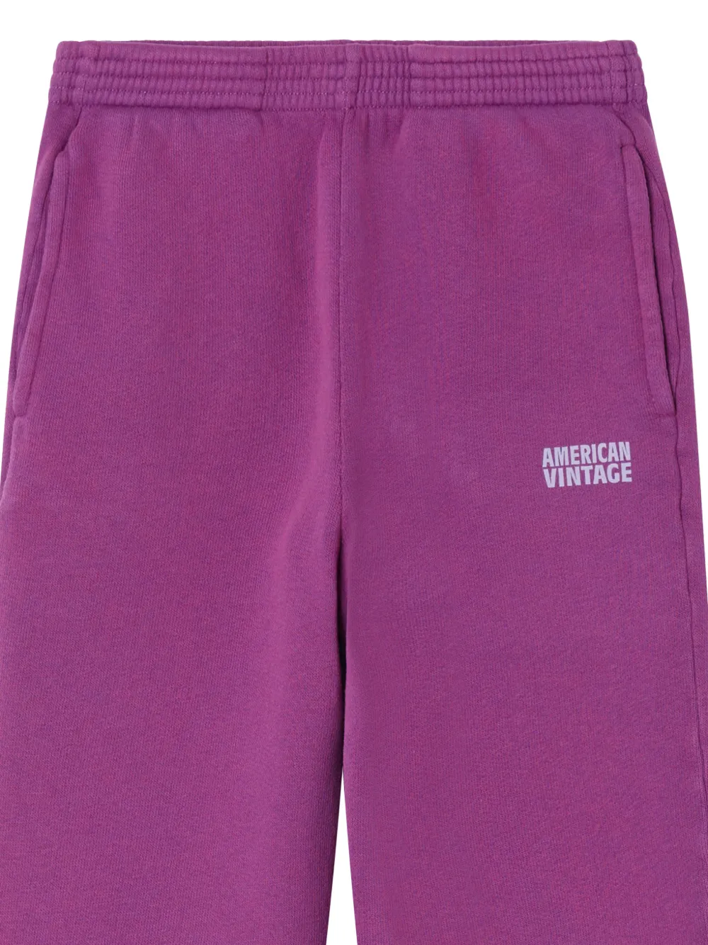 American Vintage Kids Izubird trainingsbroek met logoprint Paars