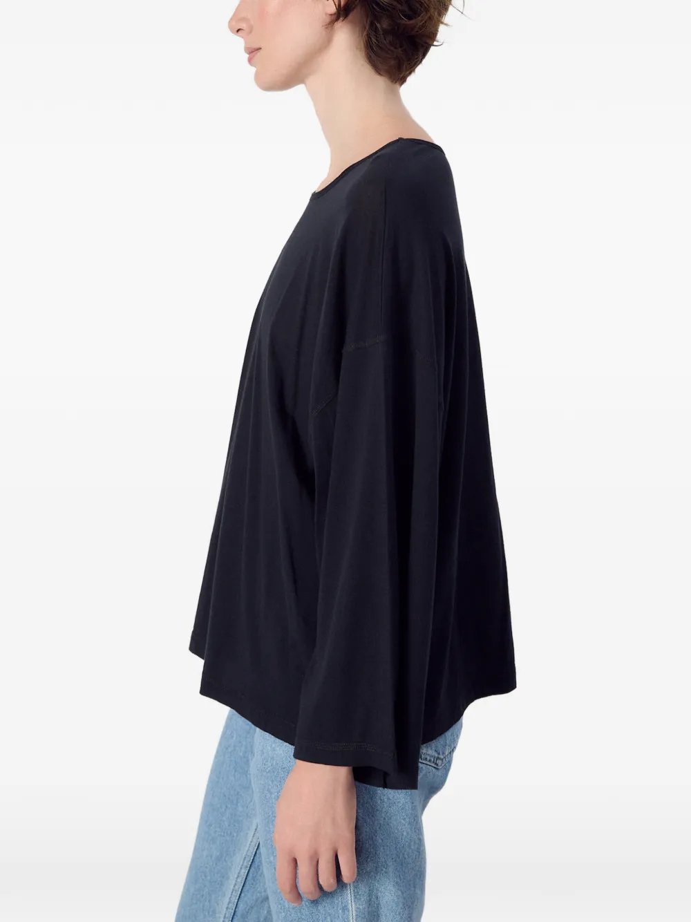 American Vintage Laloom T-shirt met lange mouwen Zwart