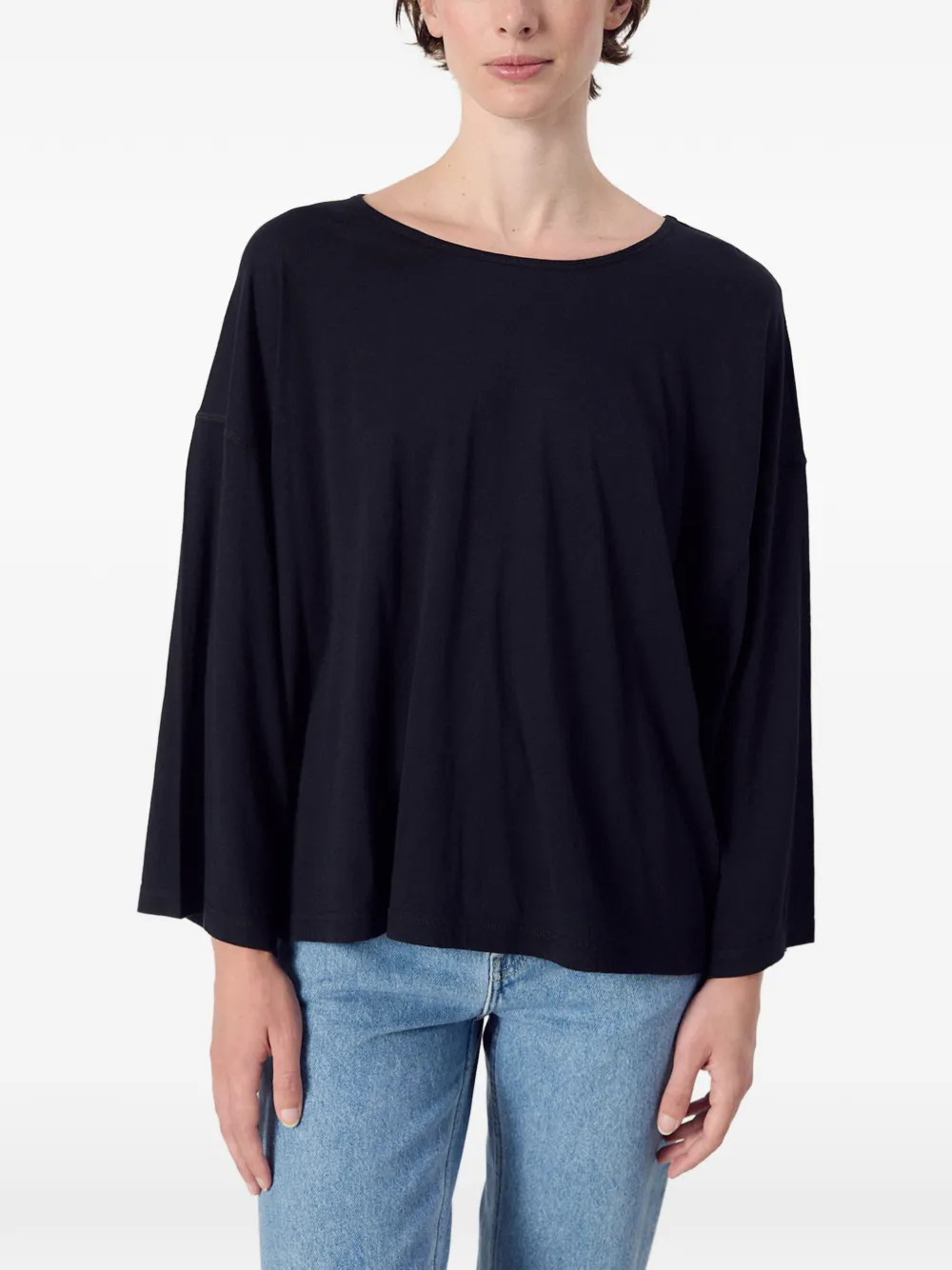American Vintage Laloom T-shirt met lange mouwen Zwart