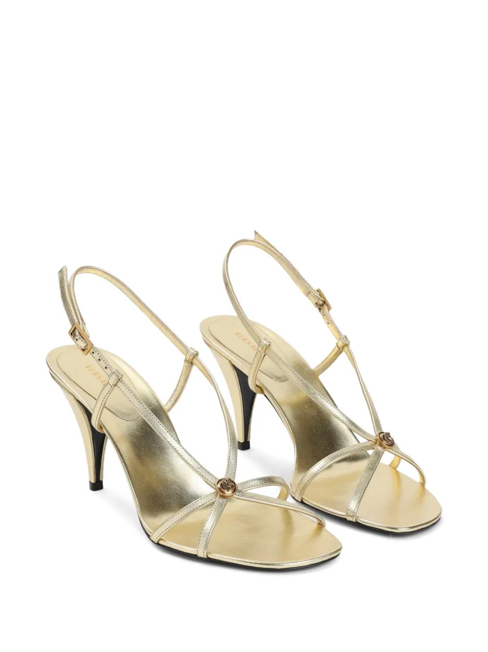 Versace Medusa 95 Head sandalen met Medusa-plakkaat Goud