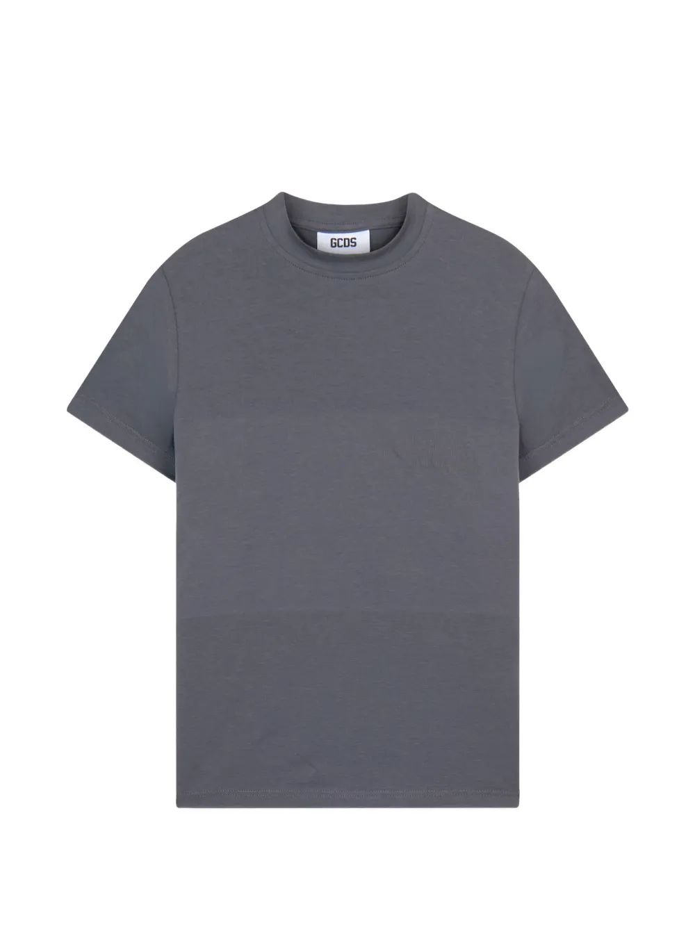 Gcds Logo-embroidered Slim-fit T-shirt In Gray