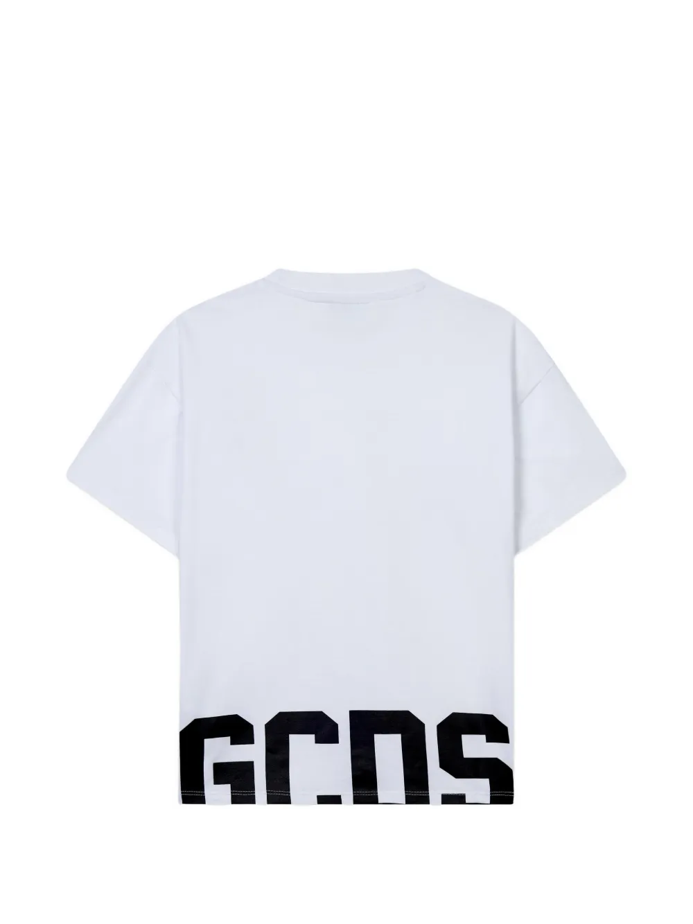 Gcds Kids T-shirt met logoprint Wit