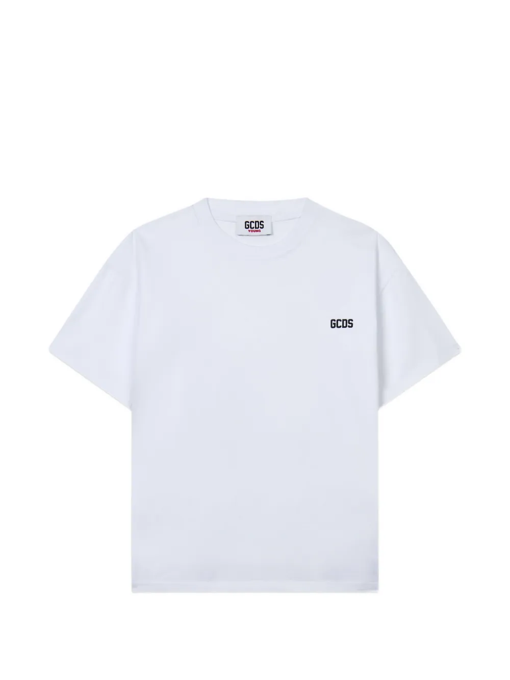 Gcds Kids T-shirt con logo - Bianco