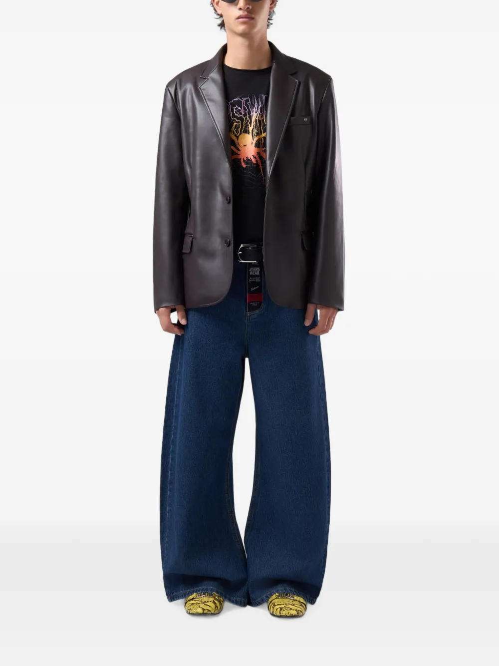GCDS Cropped T-shirt Zwart
