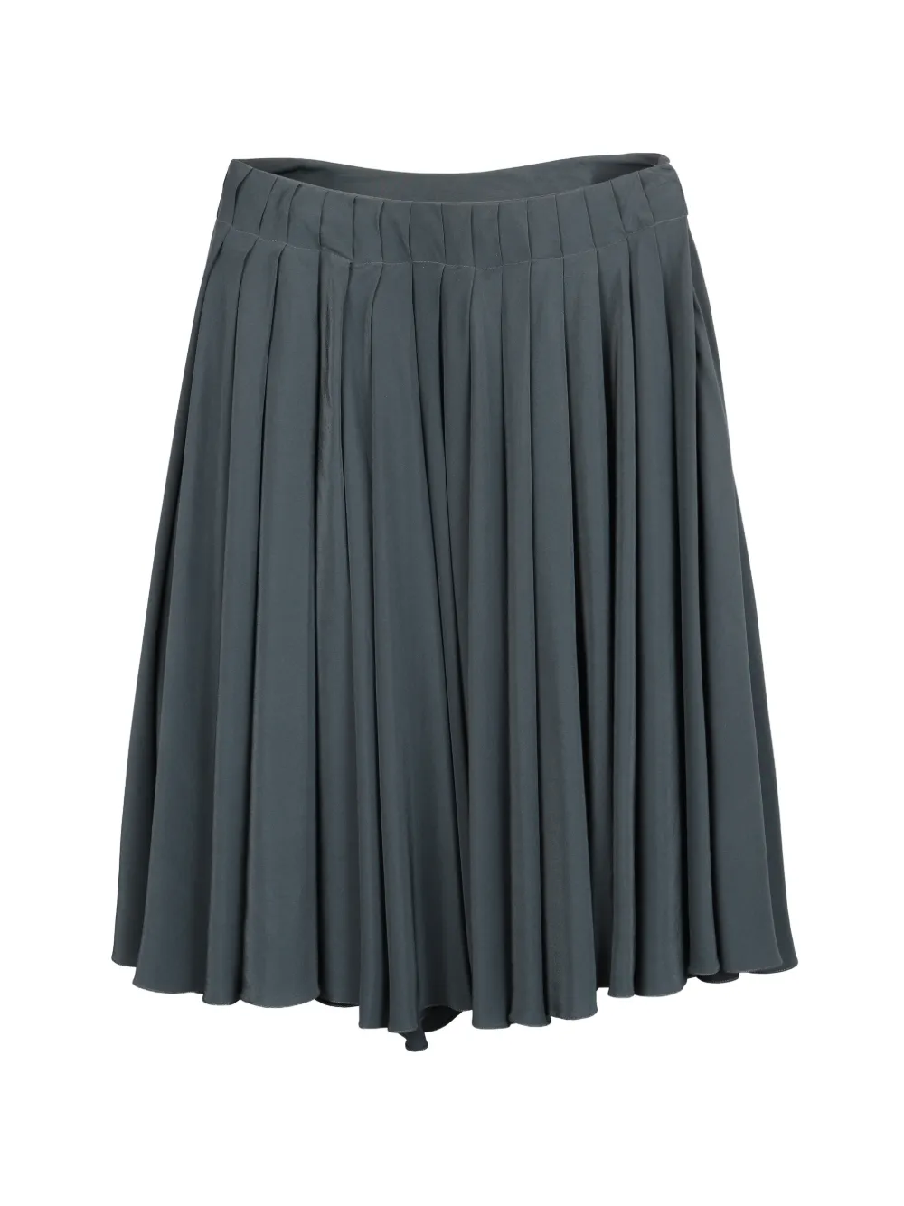 Christian Dior Pre-Owned pleated silk mini skirt - Grigio