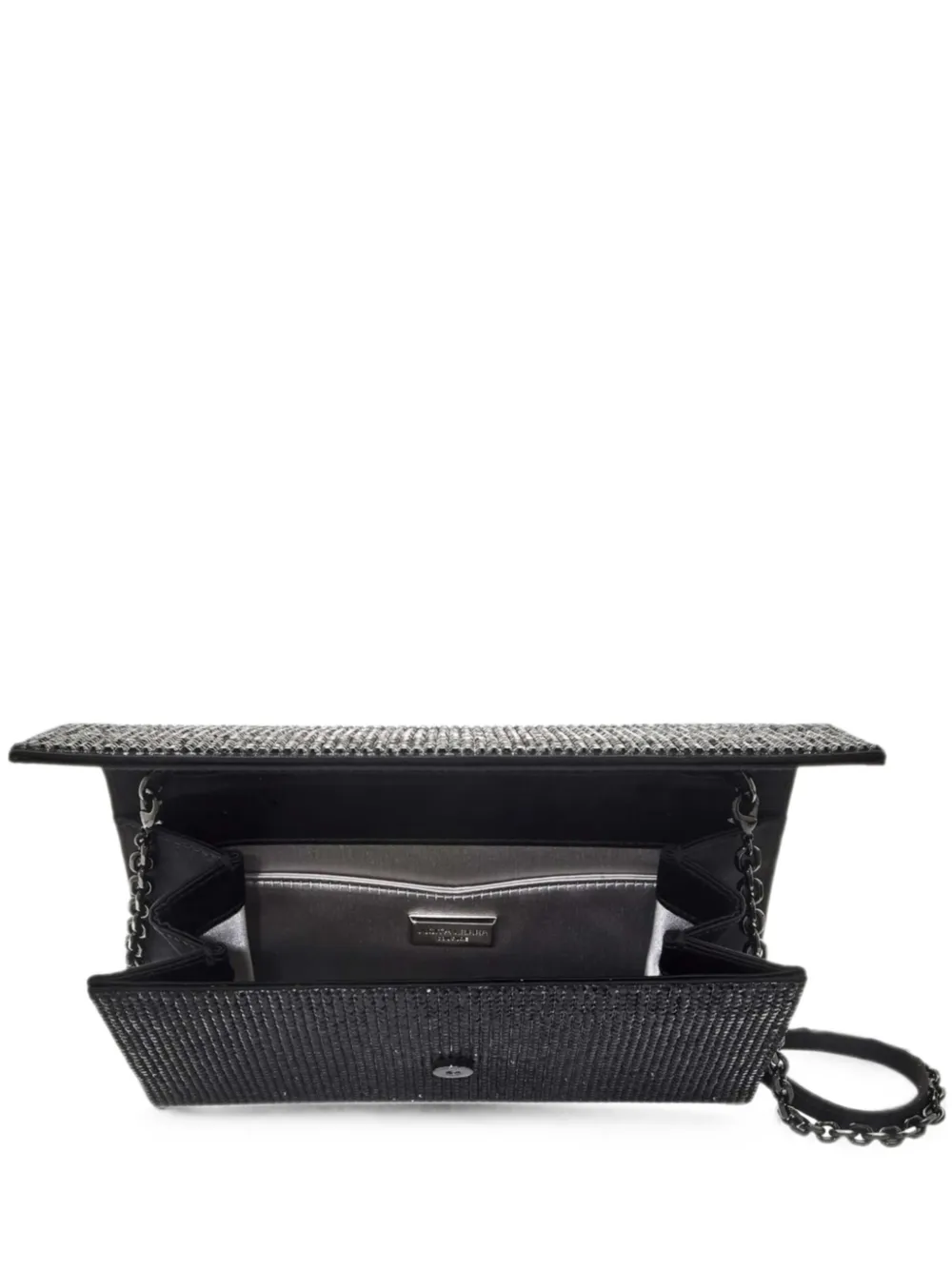 Judith Leiber crystal-embellished chain-strap tote bag - Schwarz
