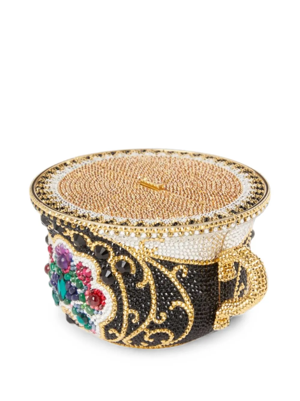 Judith Leiber Teacup Royal crystal-embellished clutch bag - Schwarz