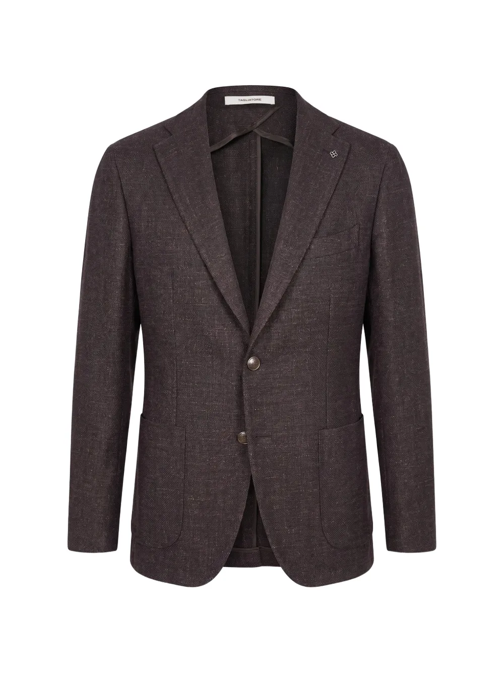 Tagliatore single-breasted wool blazer - Braun