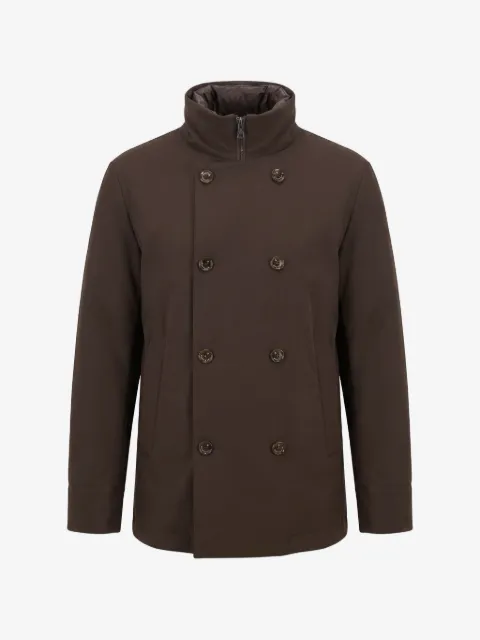 Montecore double-breasted high-neck jacket
