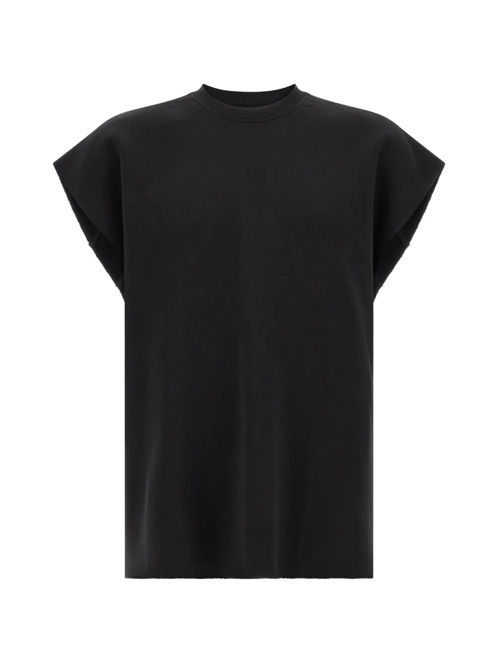 Thom Krom Cotton Short-sleeve Sweatshirt In Black