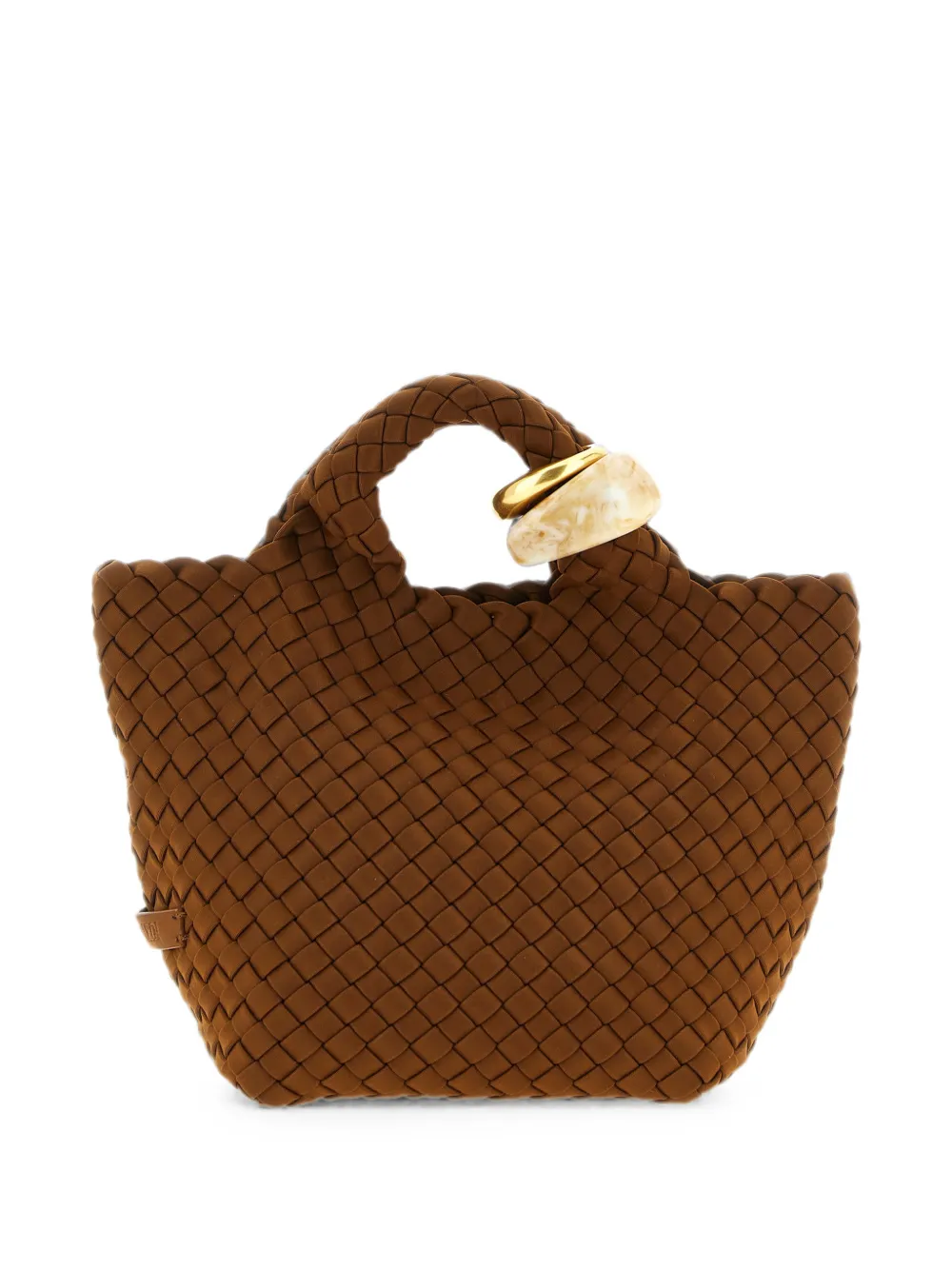 NAGHEDI Petit St. Barths geweven shopper Bruin