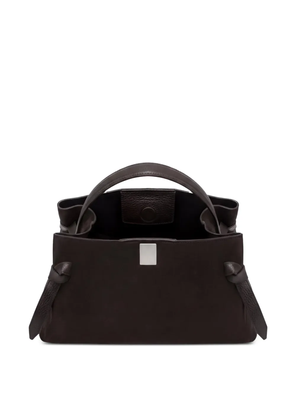 Yuzefi Gyoza shopper met geknoopt detail Bruin