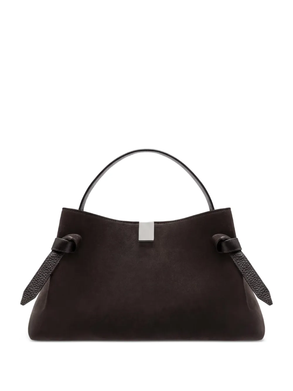 Yuzefi Gyoza knot-detail tote bag - Braun