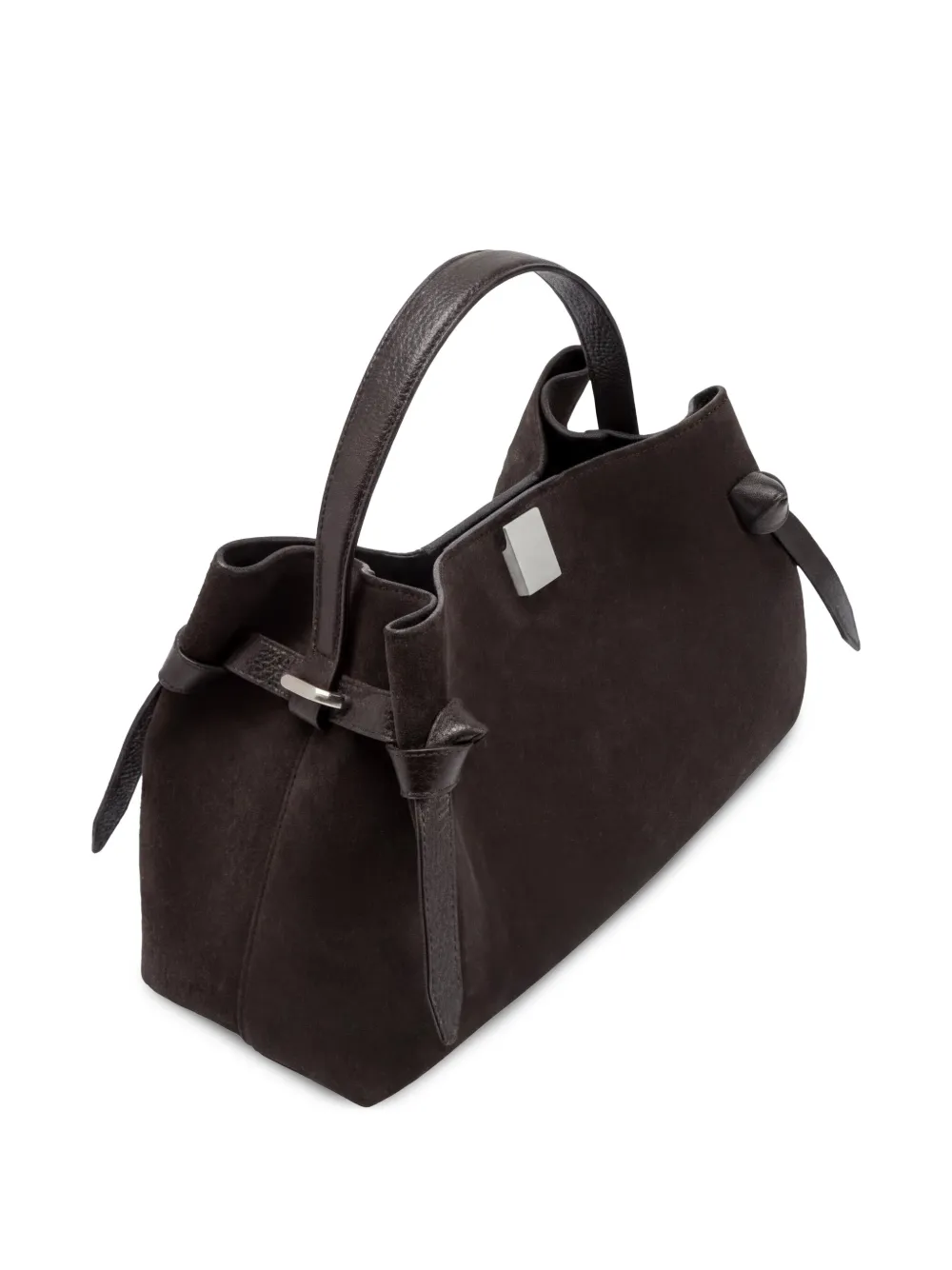Yuzefi Gyoza shopper met geknoopt detail Bruin