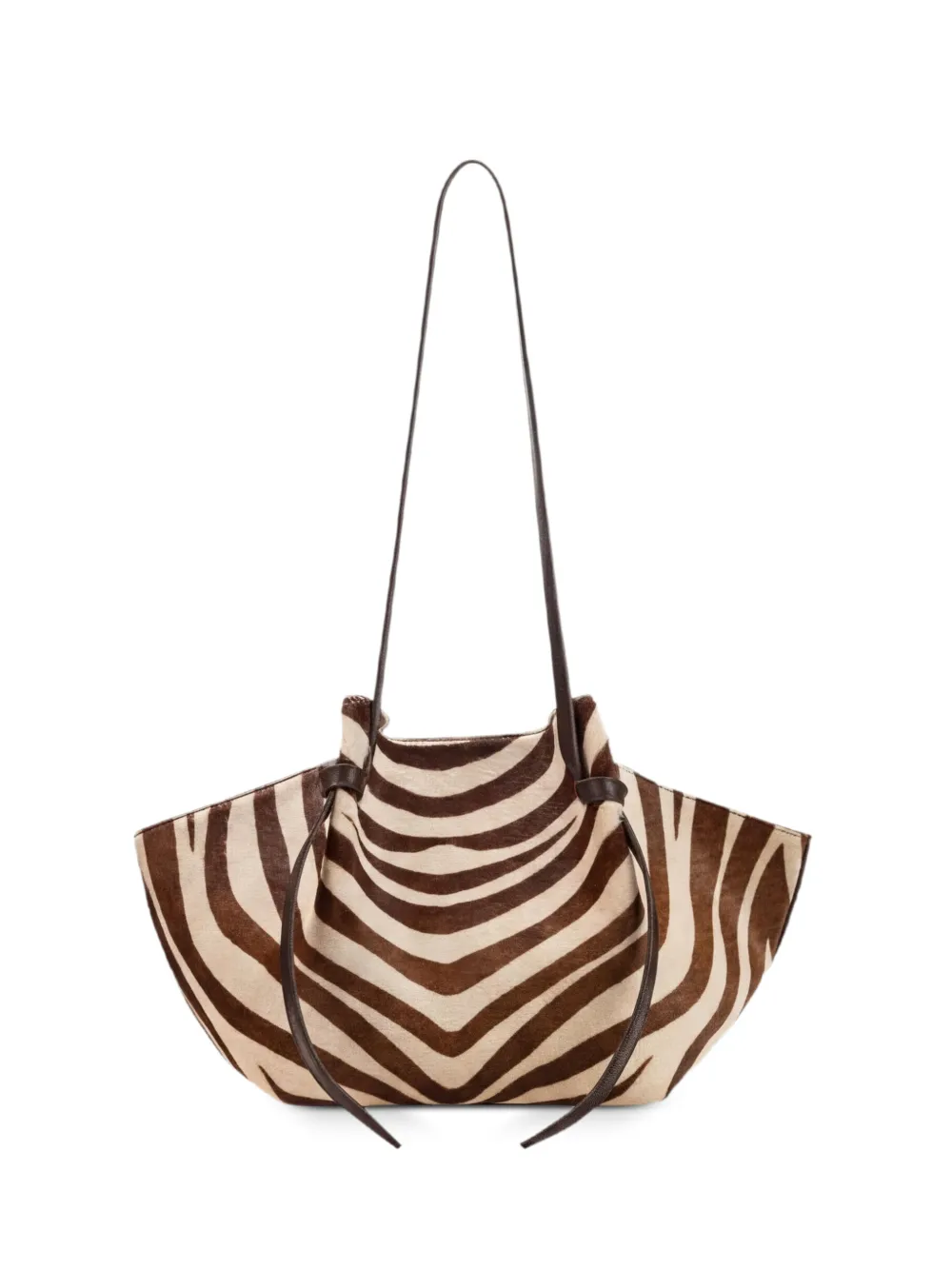 Yuzefi Mochi zebra-print shoulder bag - Toni neutri