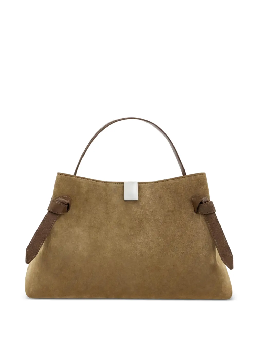 Yuzefi Gyoza suede tote bag - Grün