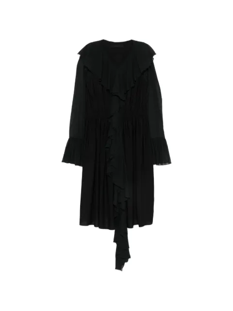ALAINPAUL ruffled tiered-sleeve midi dress