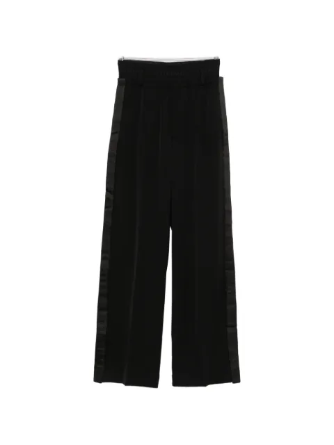 ALAINPAUL satin-stripe wide-leg trousers