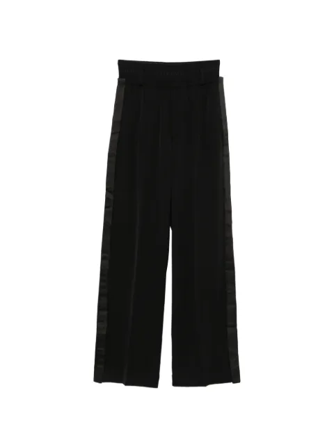ALAINPAUL satin-stripe wide-leg trousers