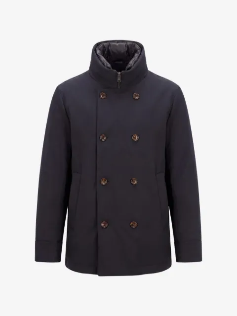 Montecore double-breasted high-neck jacket