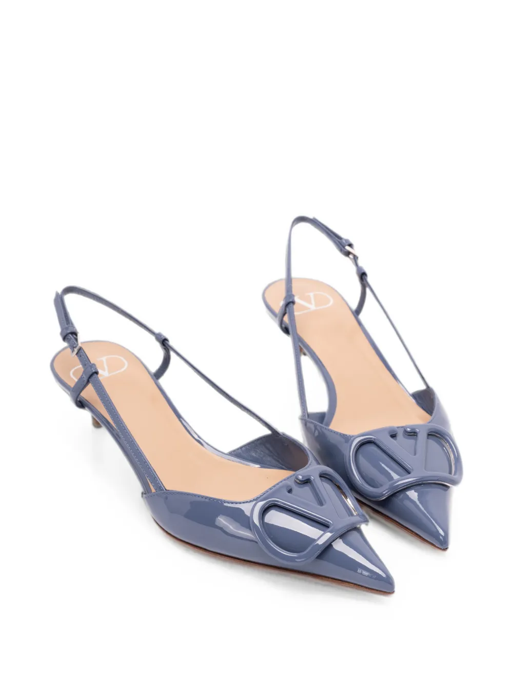 Valentino Garavani VLogo Signature slingback pumps Blauw