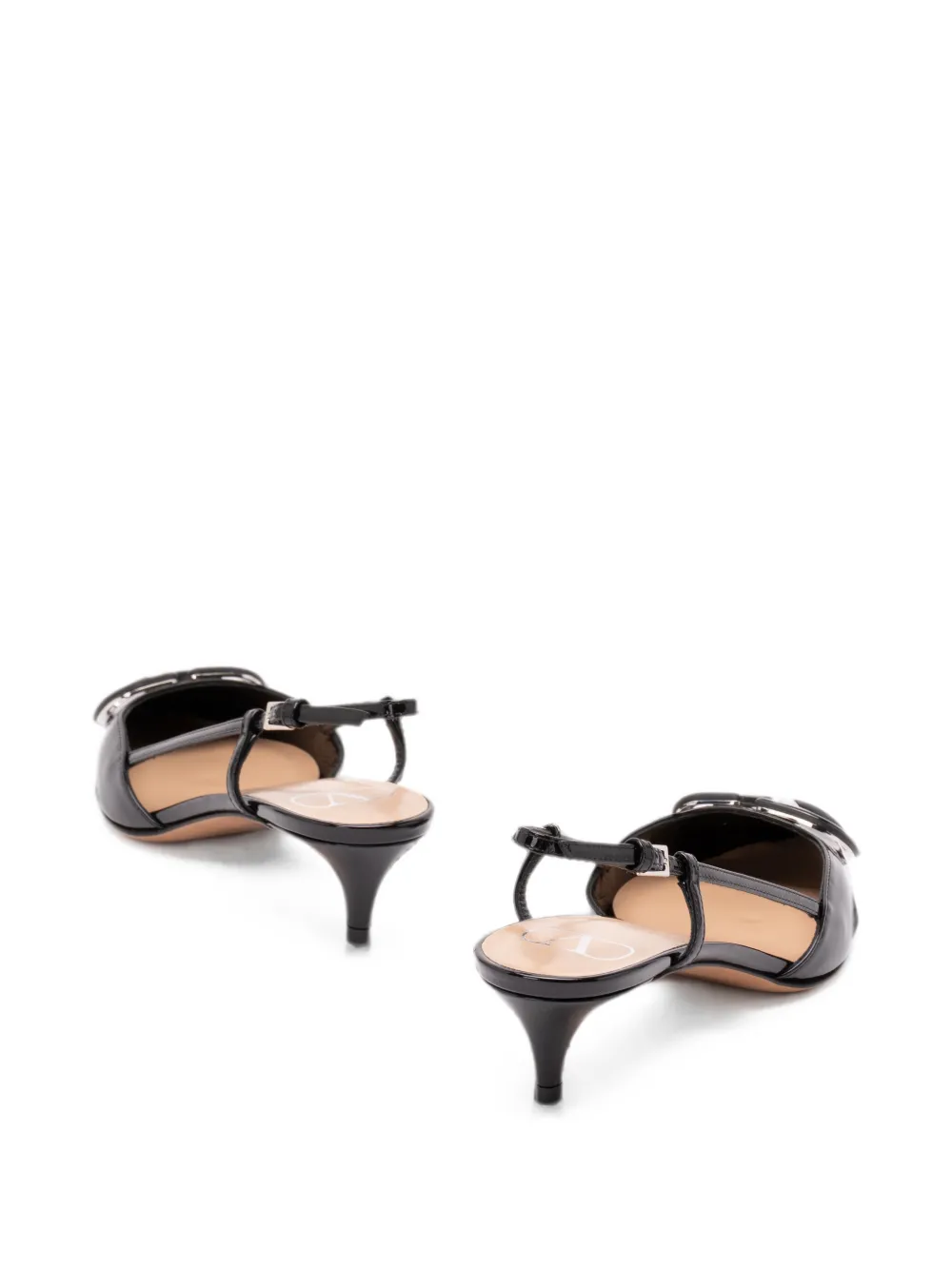 Valentino Garavani VLogo Signature slingback pumps Zwart