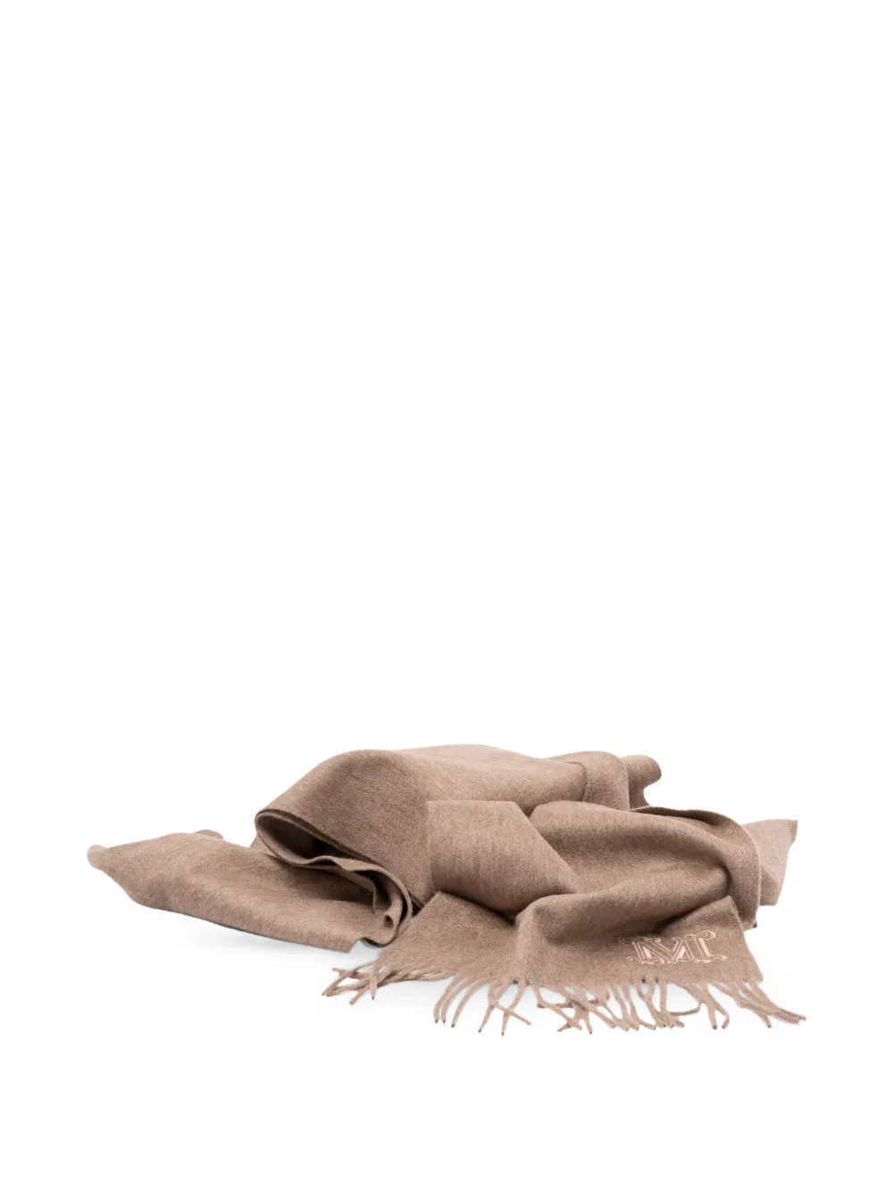 Max Mara Dalia sjaal met franje Beige