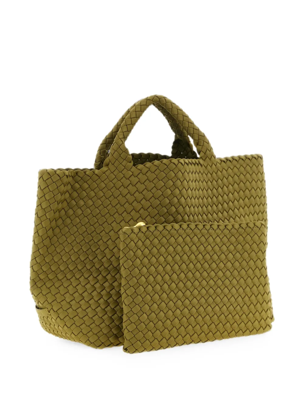 NAGHEDI Medium St. Barths handgeweven shopper Groen