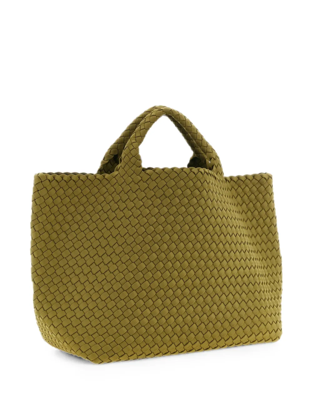 NAGHEDI Medium St. Barths handgeweven shopper Groen