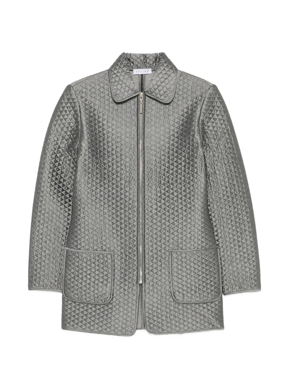 Celine Pre-Owned Giacca trapuntata con zip anni 2000 - Grigio