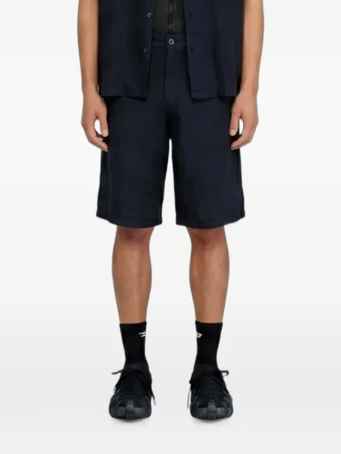 Diesel bermuda shorts in garment-dye linen blend