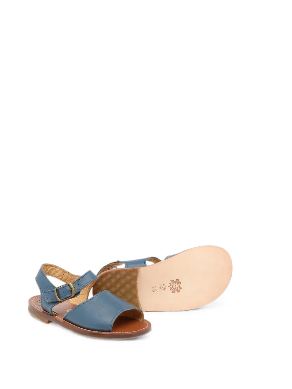 Pèpè buckle-fastening leather sandals Blauw