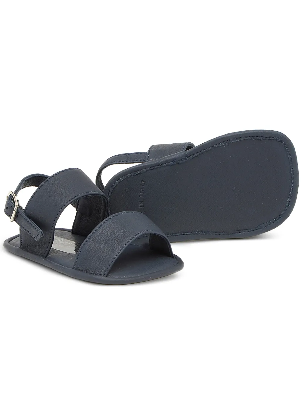 Pèpè Andrew leren sandalen met gespsluiting Blauw