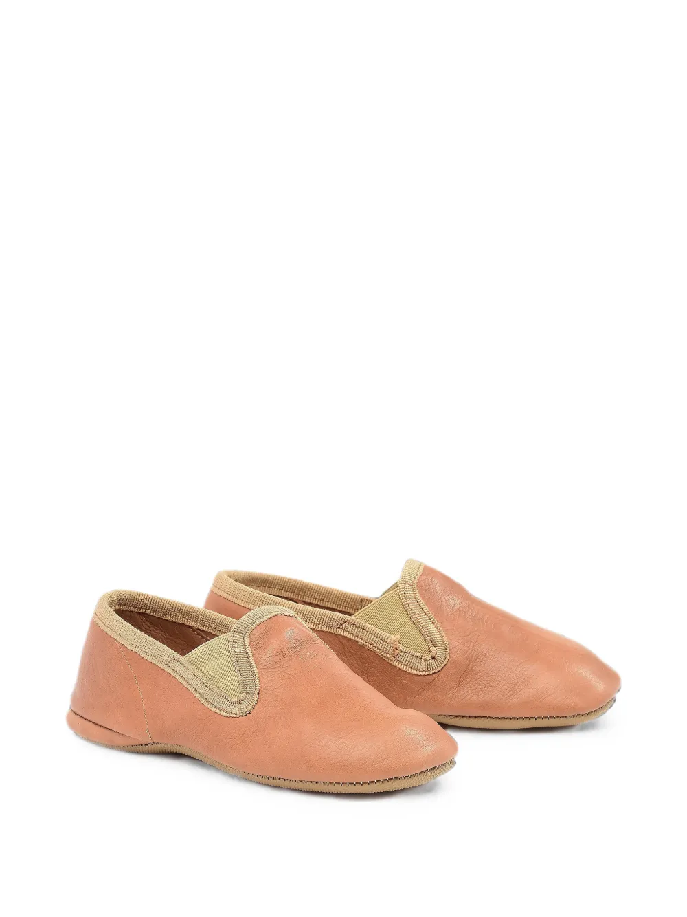 Pèpè Terry elasticated leather slippers - Toni neutri