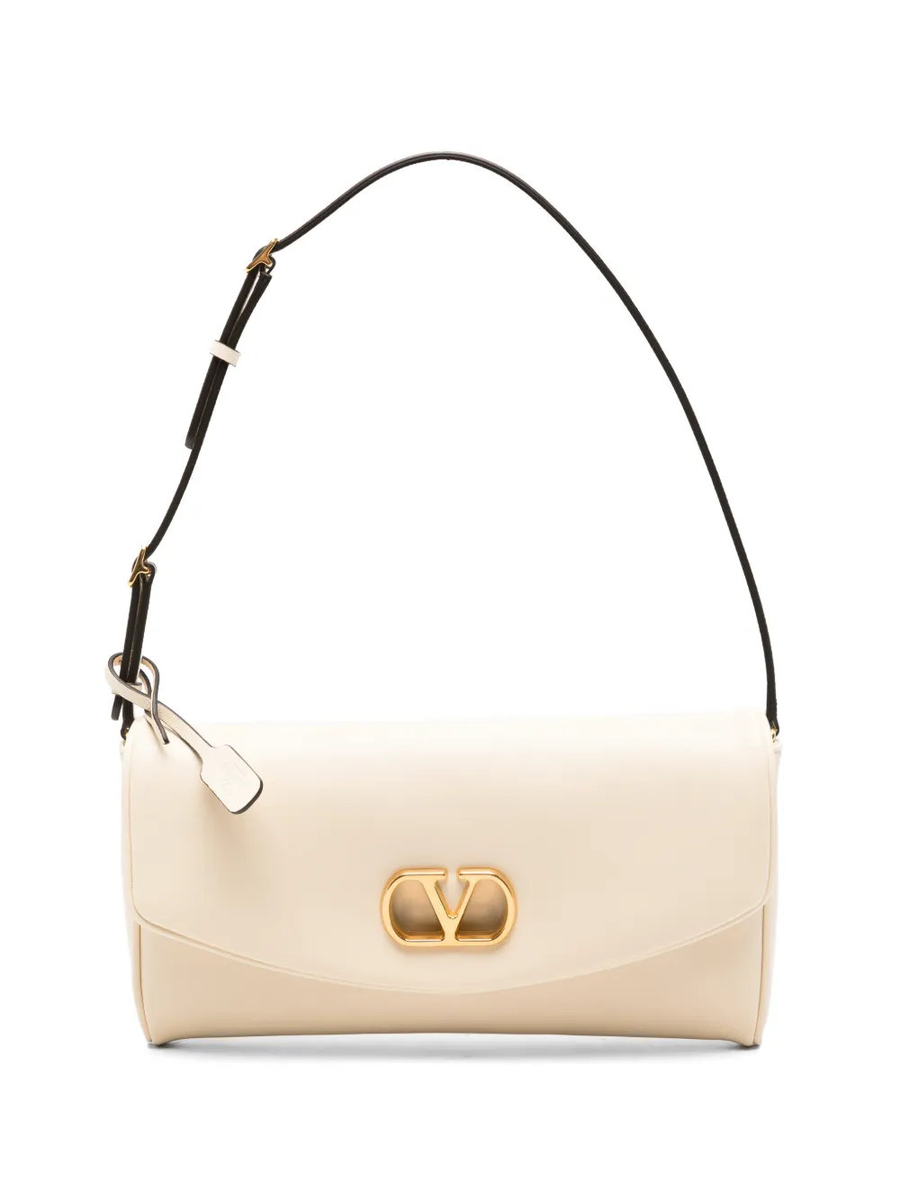 Valentino Garavani Devain leather shoulder bag - Toni neutri