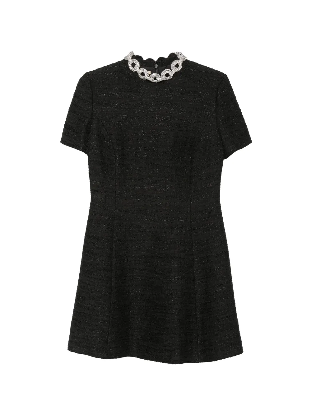 Valentino Garavani embellished boucle-tweed dress - Nero