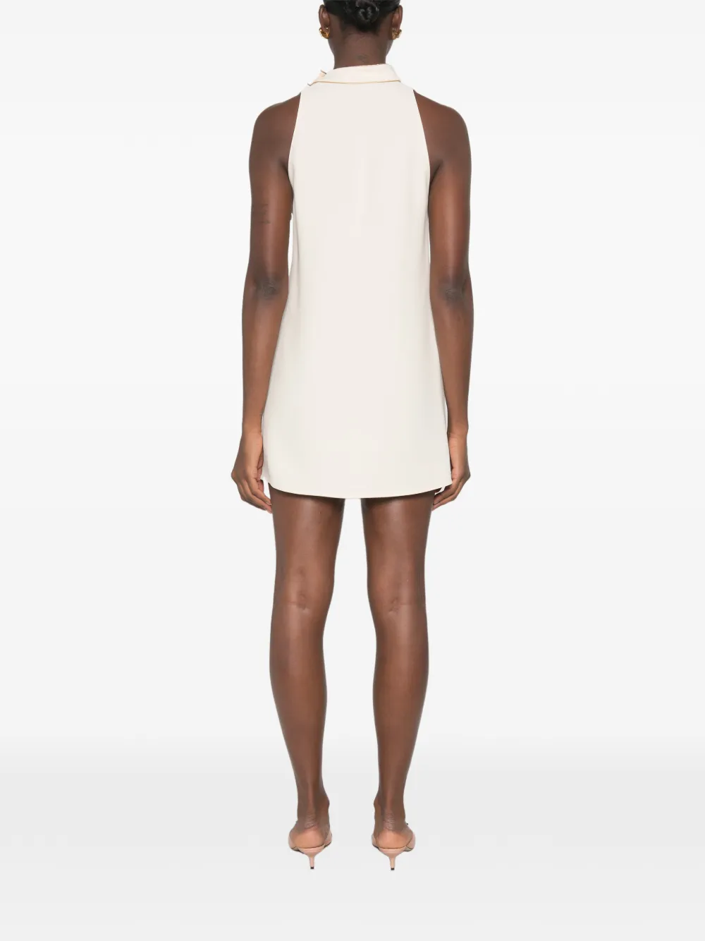 Valentino Garavani Mini-jurk met biesdetails Beige