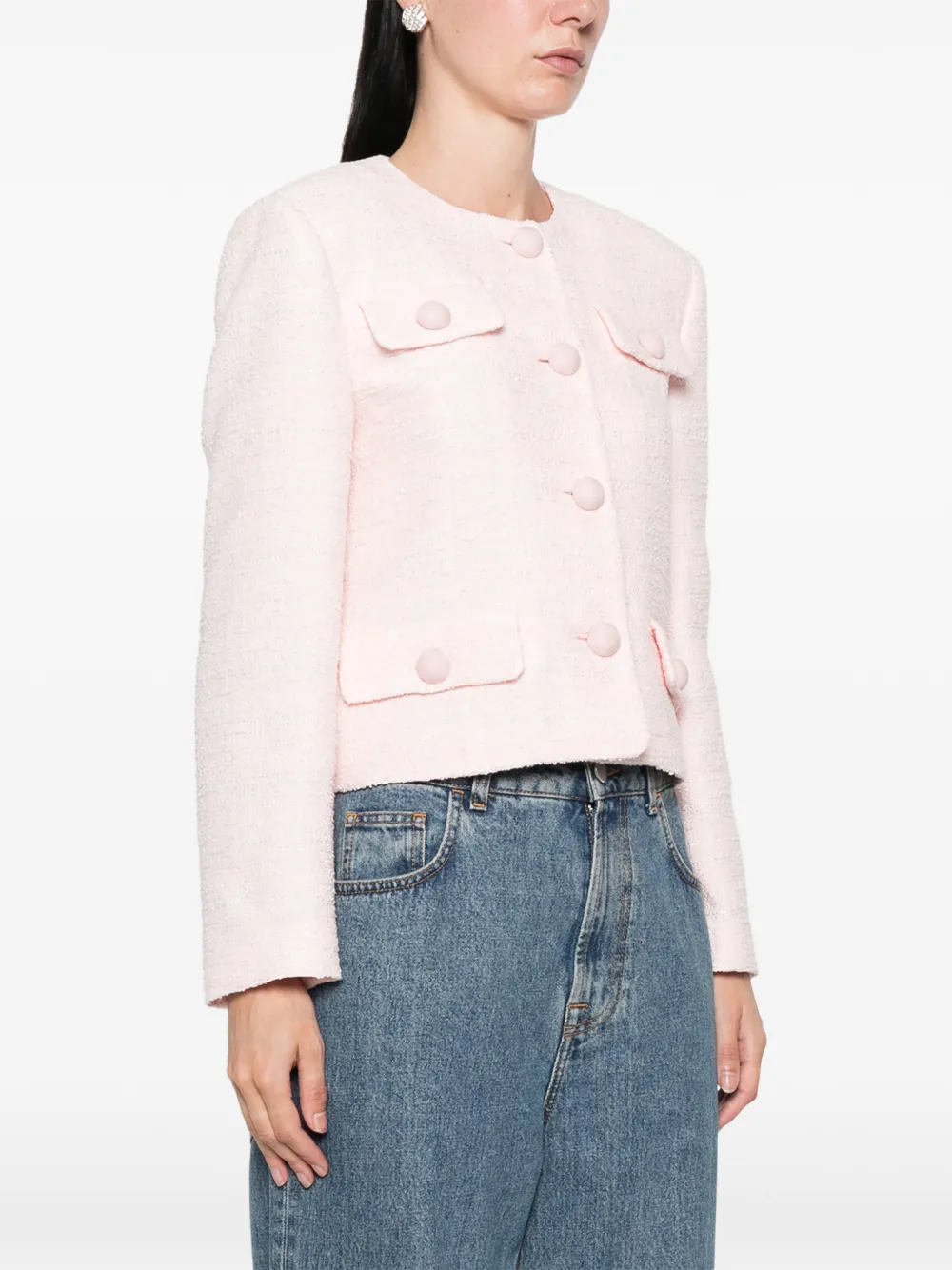 Valentino Garavani Tweed jack Roze