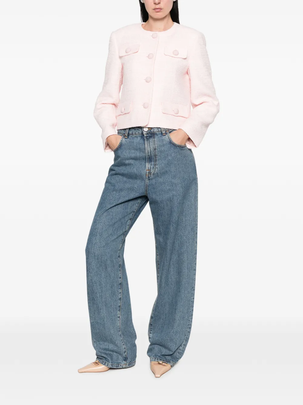 Valentino Garavani Tweed jack Roze