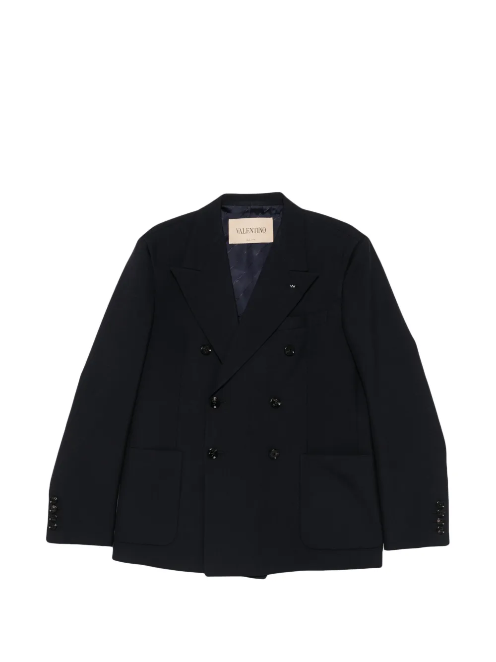 Valentino Garavani double-breasted peak-lapels jacket - Nero